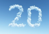 20 en forma de nube