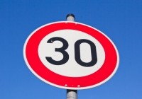 Road sign with 30 km/h