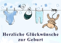 Glückwünsche zur Geburt