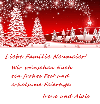 Mustertexte für Weihnachtskarten in rot