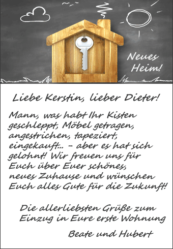 Spruch wohnung eigene lustiger erste Erste Nacht